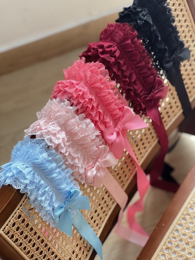 Customized Elegant Lolita Bow Lace KC Headdress - Image 48
