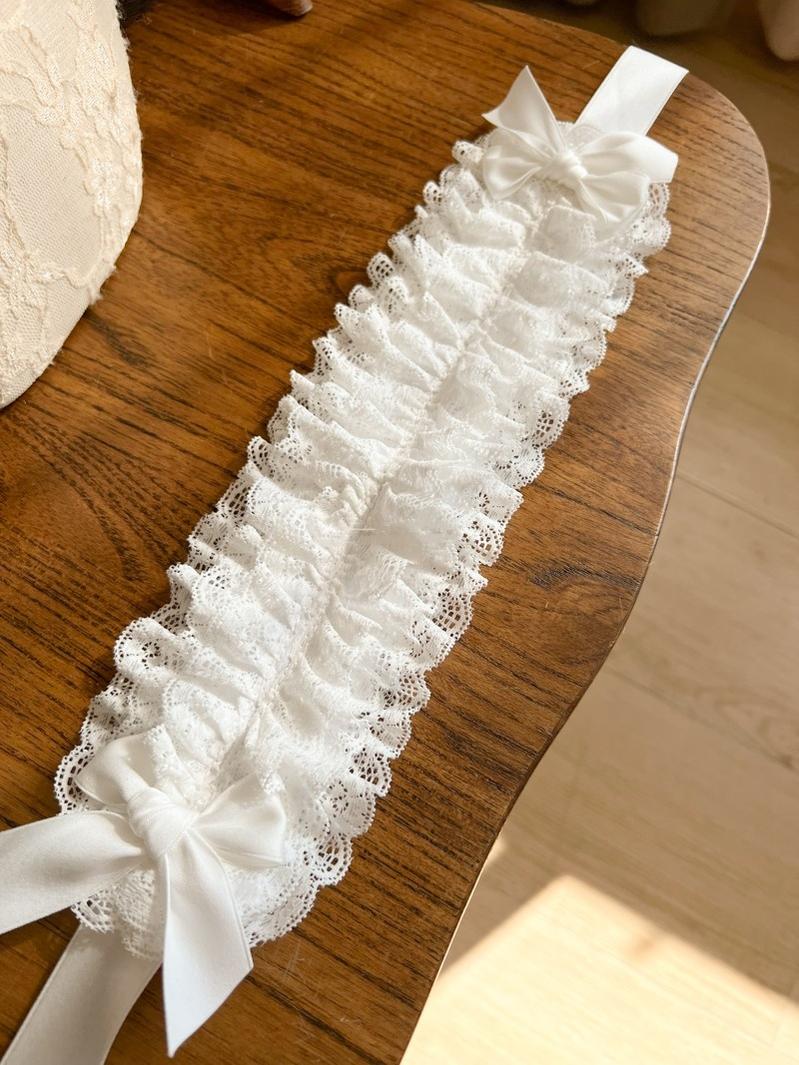 Customized Elegant Lolita Bow Lace KC Headdress - Image 5