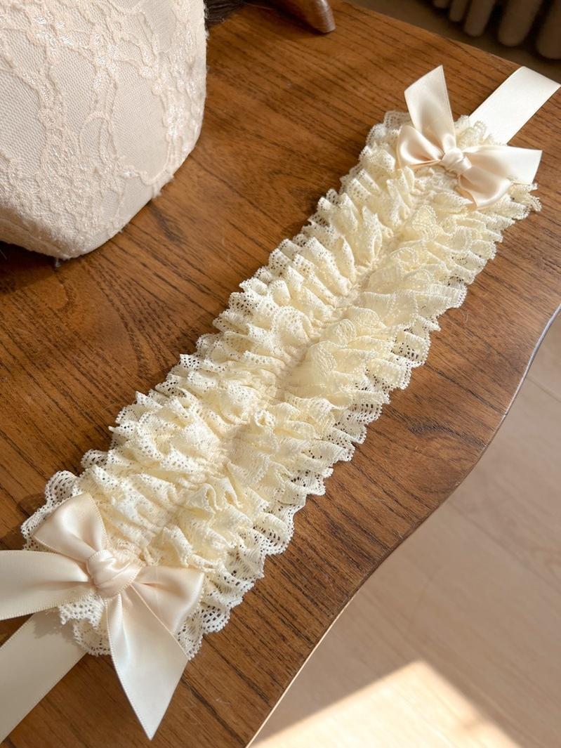 Customized Elegant Lolita Bow Lace KC Headdress - Image 7