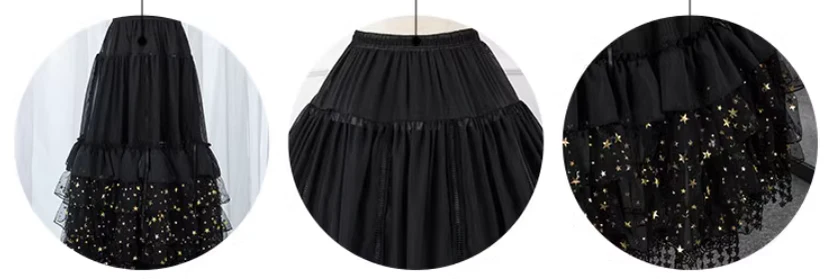 Wedding Lolita Adjustable Puffy Hoop Petticoat - Image 11