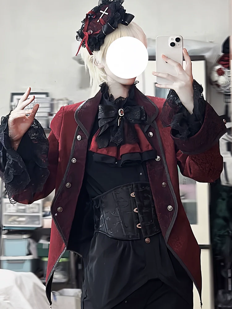 Coffin of Pilgrimage - Medieval European Ouji Lolita Shirt & Pants Suit - Image 19