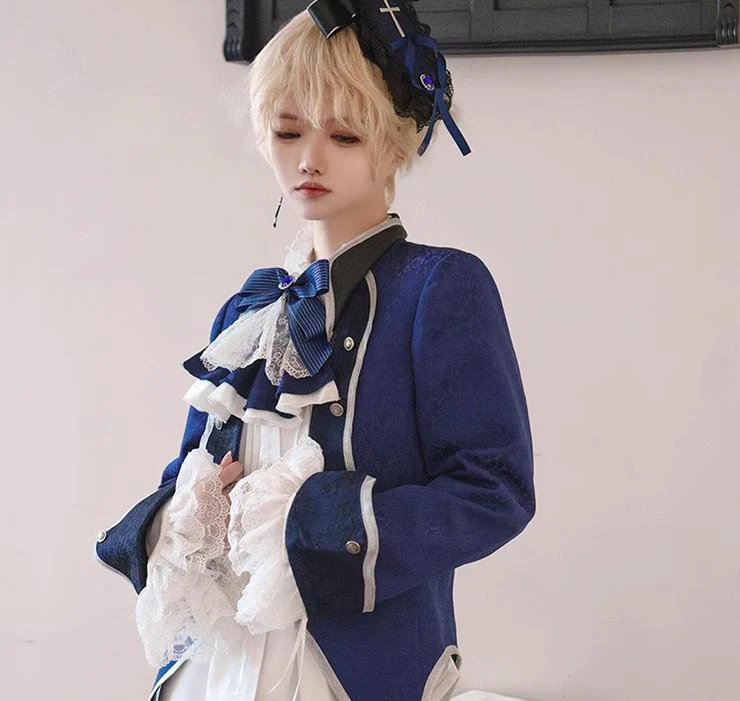 Coffin of Pilgrimage - Medieval European Ouji Lolita Shirt & Pants Suit - Image 50