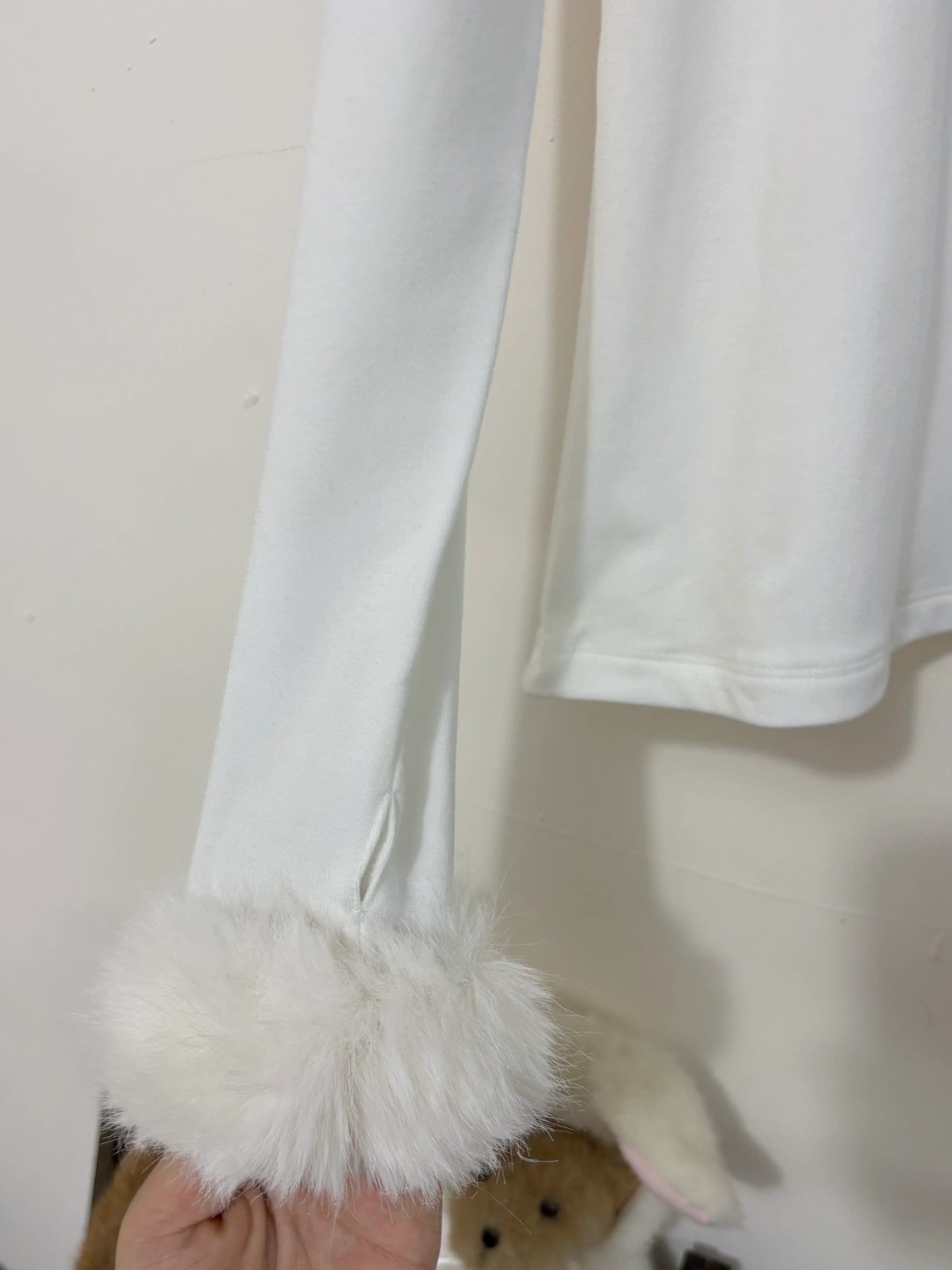 Mengfuzi - Kawaii Lolita High-neck Inner Wear, Fuzzy Cuffs - Image 5