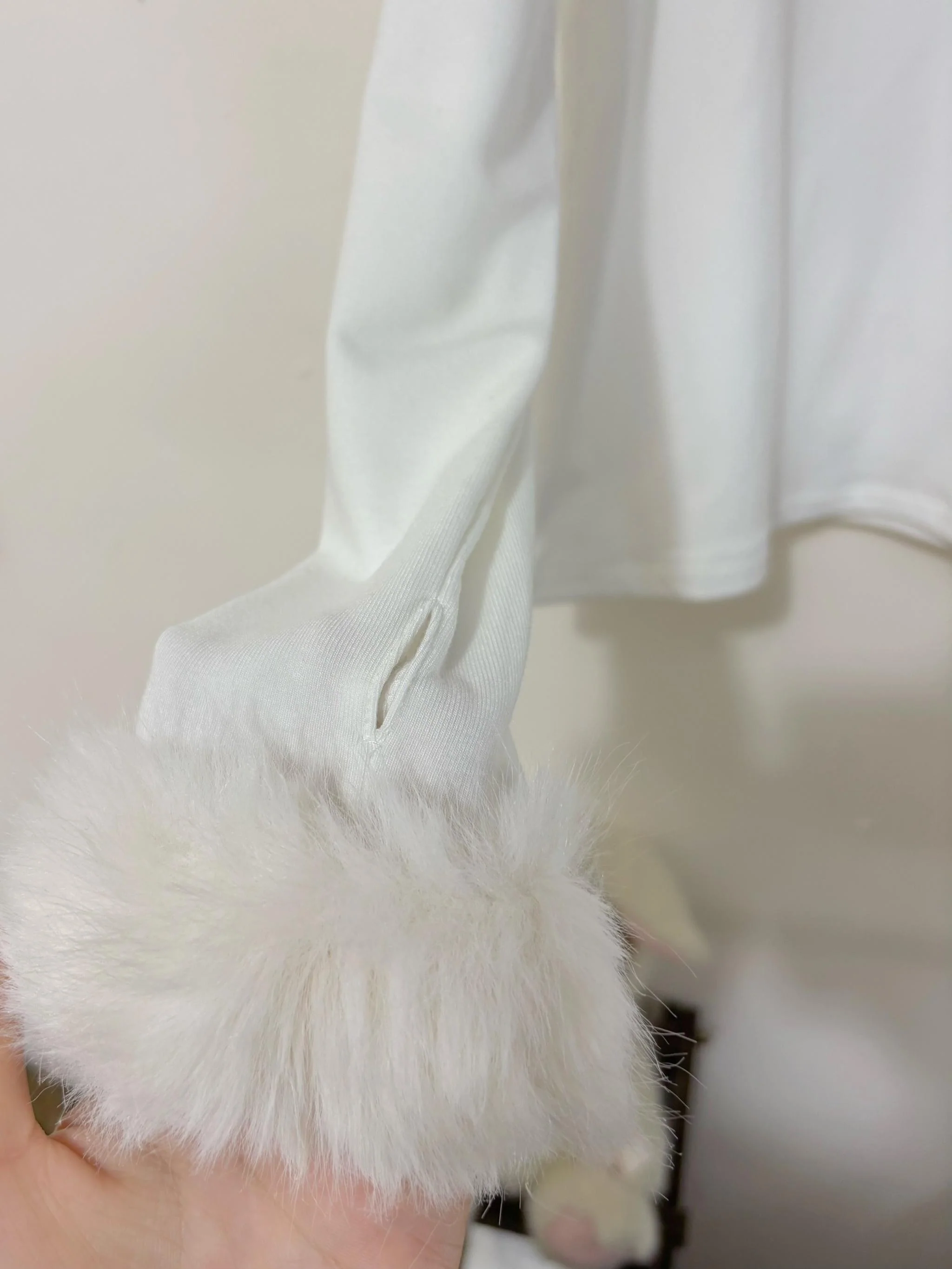 Mengfuzi - Kawaii Lolita High-neck Inner Wear, Fuzzy Cuffs - Image 6