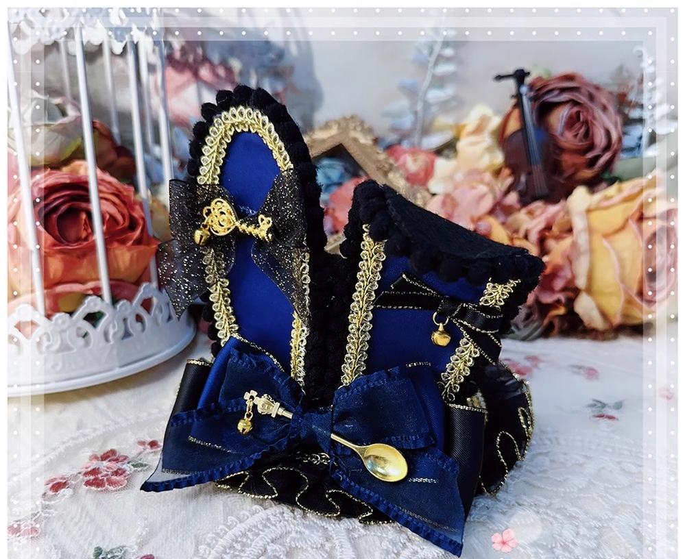 Menglu - Lolita Top Hat Rabbit Ear Bow Lolita Headdress Multicolors - Image 12