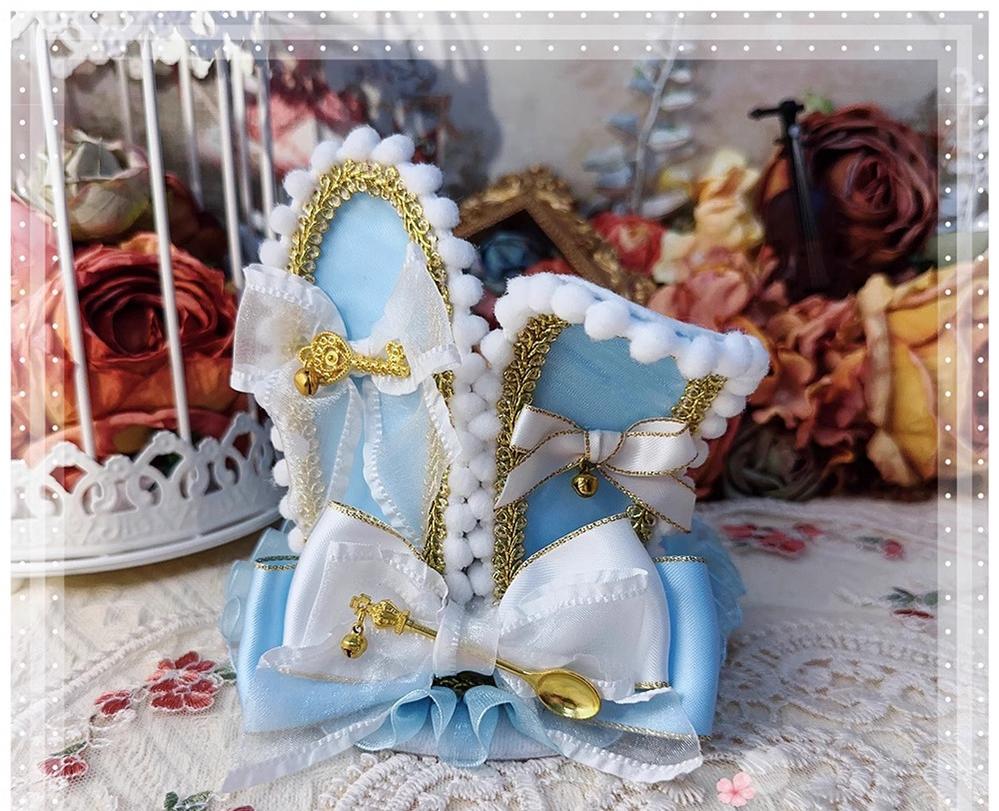 Menglu - Lolita Top Hat Rabbit Ear Bow Lolita Headdress Multicolors - Image 3