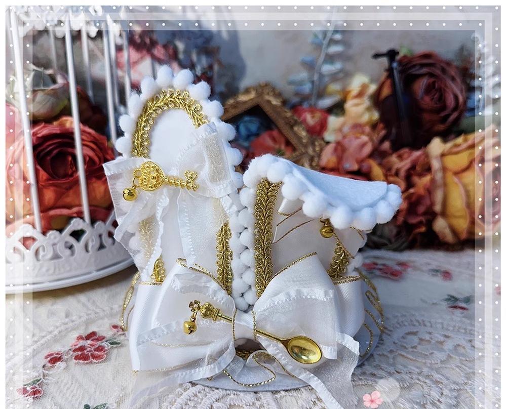 Menglu - Lolita Top Hat Rabbit Ear Bow Lolita Headdress Multicolors - Image 5