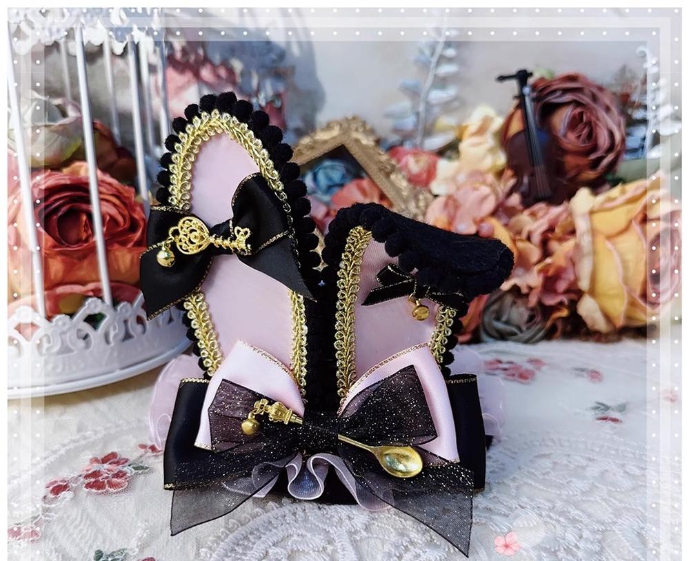 Menglu - Lolita Top Hat Rabbit Ear Bow Lolita Headdress Multicolors - Image 9