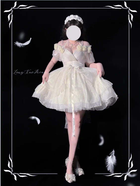 Meowing and fruity - Miss Dael Fairy Lolita OP Dress - Image 12