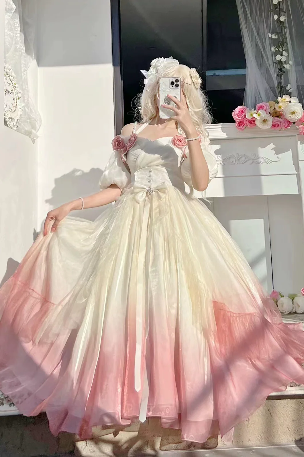 Meowing and fruity - Miss Dael Fairy Lolita OP Dress - Image 5