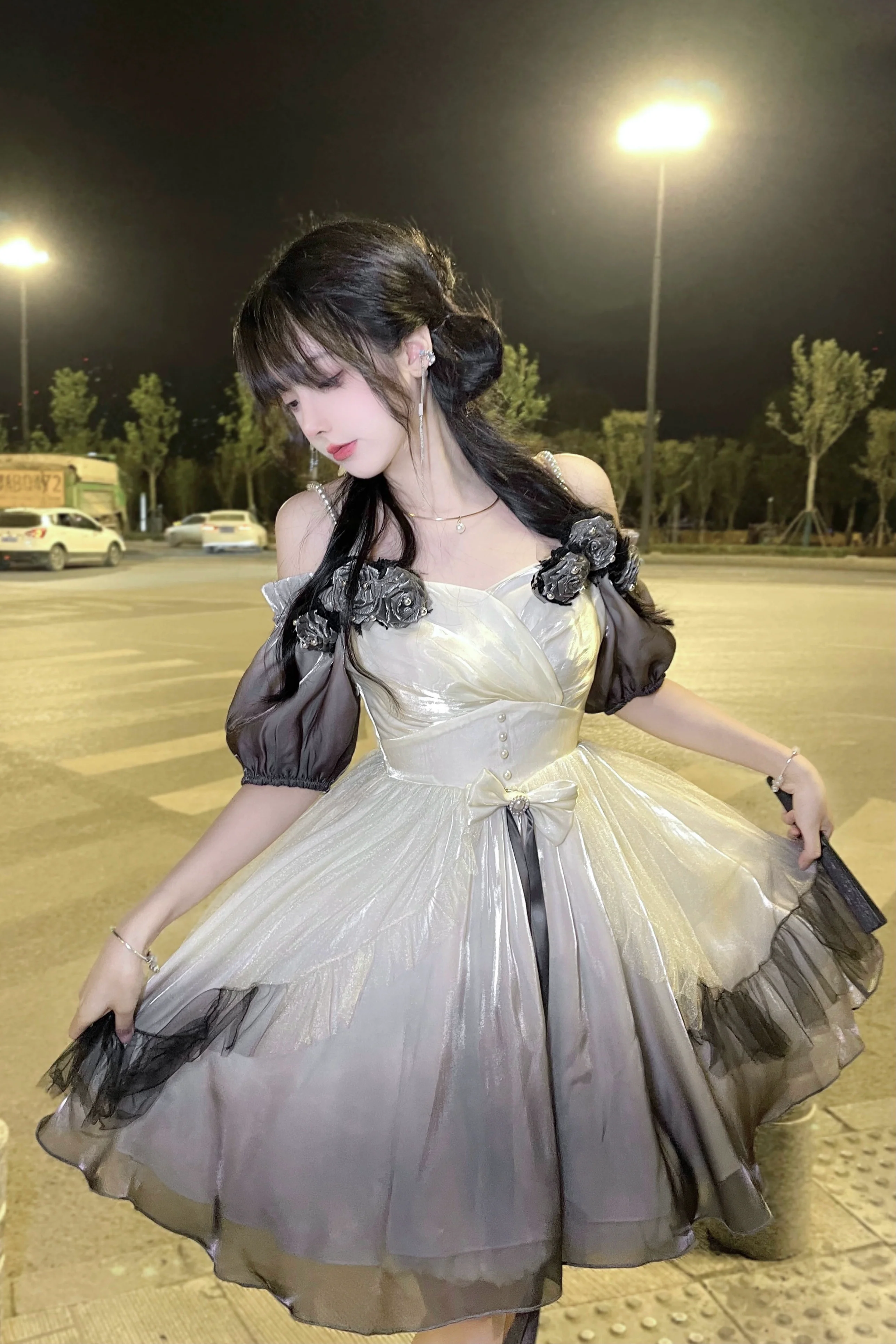 Meowing and fruity - Miss Dael Fairy Lolita OP Dress - Image 7