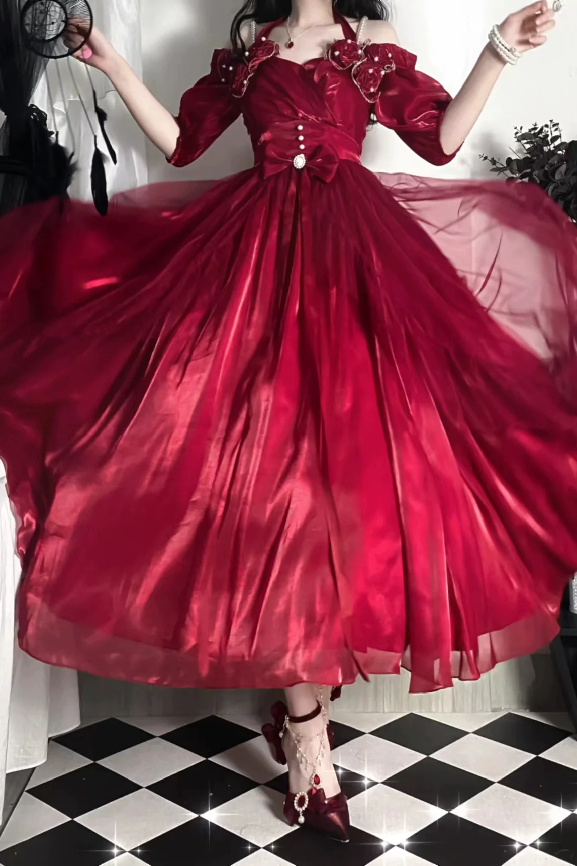 Meowing and fruity - Miss Dael Fairy Lolita OP Dress - Image 8