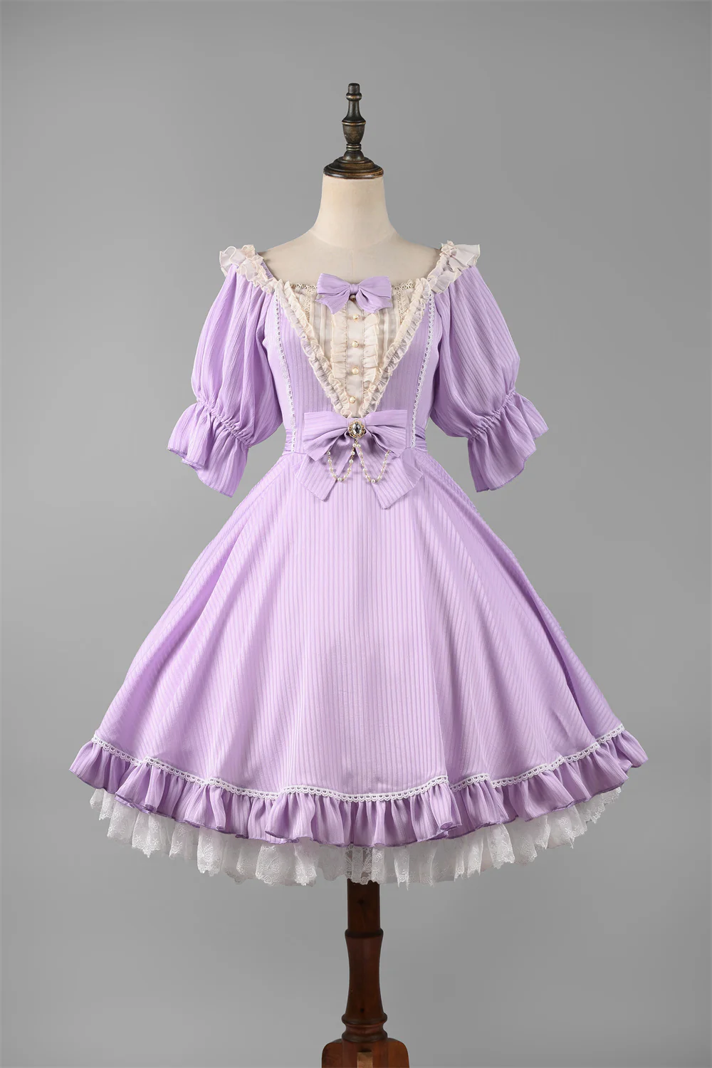 Midsummer Star - Silver Foil Printing Lolita OP Dress - Image 15