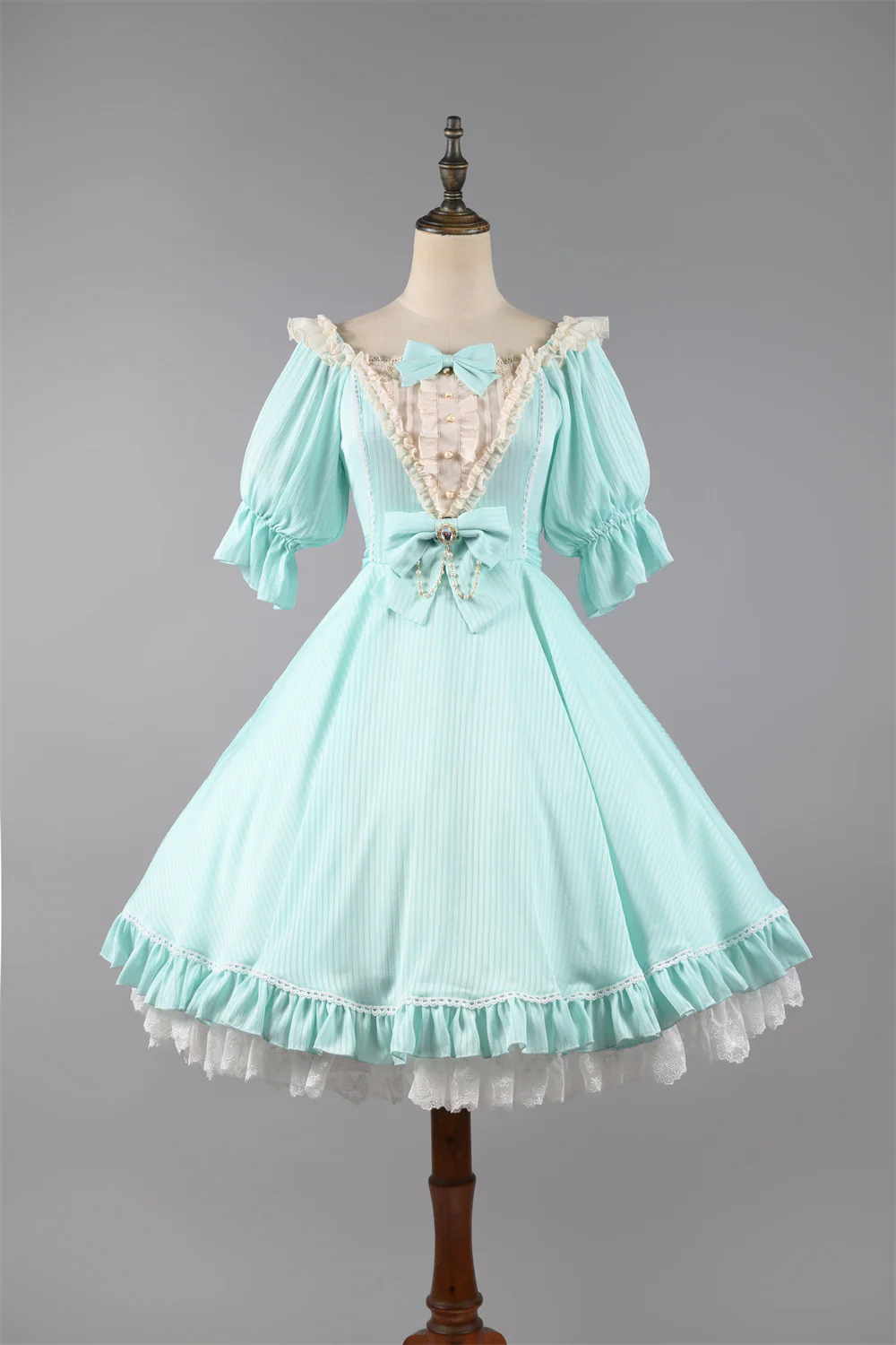Midsummer Star - Silver Foil Printing Lolita OP Dress - Image 7