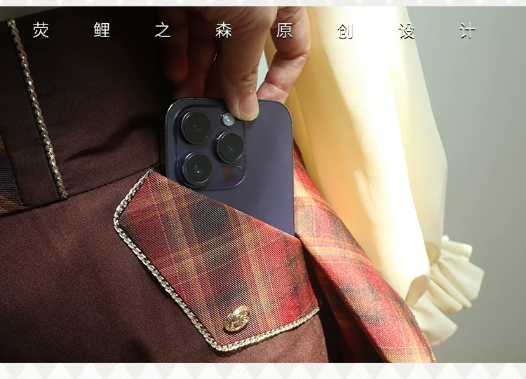 Queen's Game - Military Lolita OP, Ouji Plaid Lolita Dress Set - Image 33