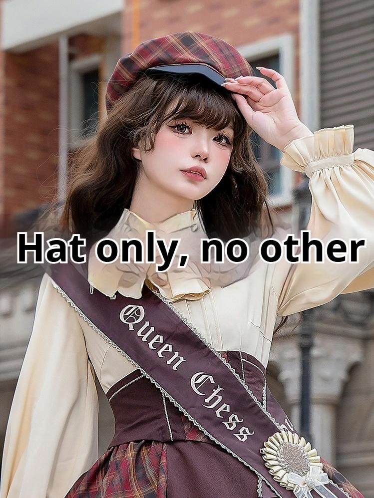 Queen's Game - Military Lolita OP, Ouji Plaid Lolita Dress Set - Image 36
