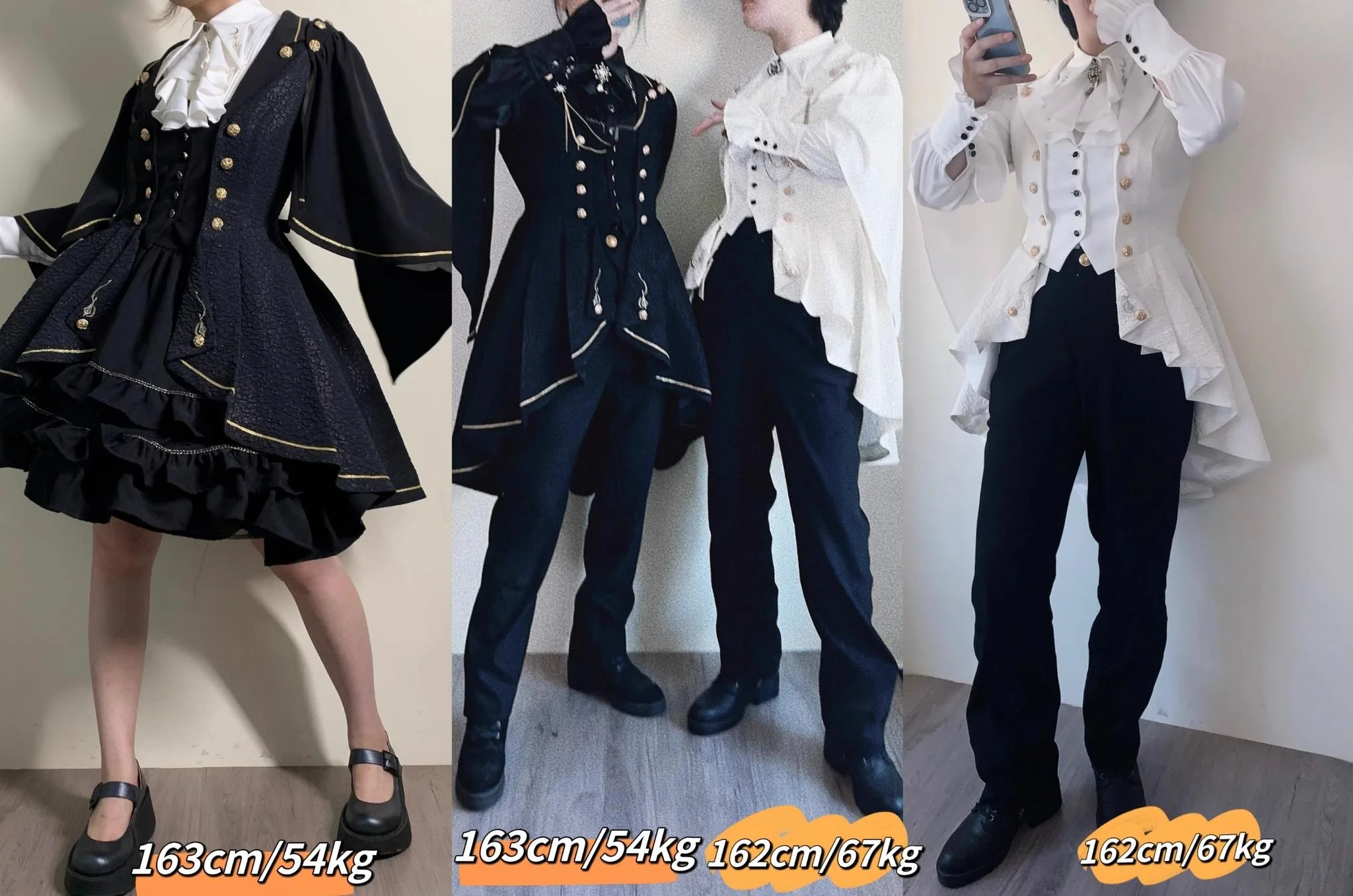 SilentMars - Fallen Moon Rule - Military Lolita Shirt Set Retro Knight Style Blouse - Image 38