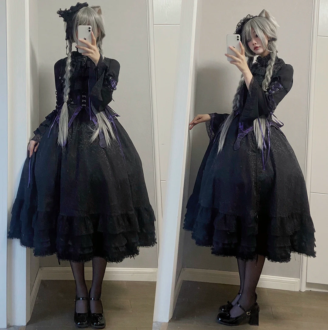 Herbarium - Gothic Lolita Skirt Set Vest Blouse Multicolors - Image 12