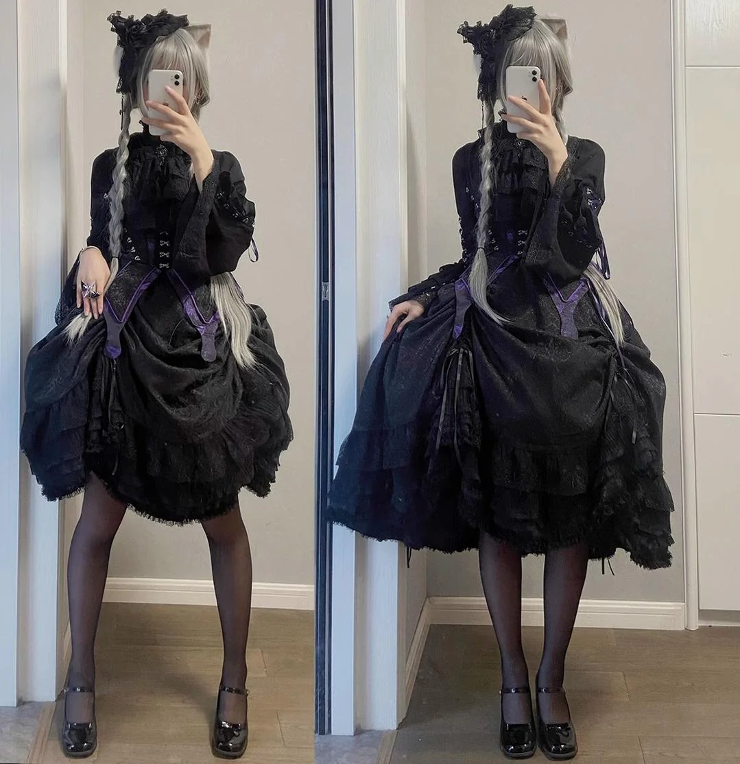 Herbarium - Gothic Lolita Skirt Set Vest Blouse Multicolors - Image 13