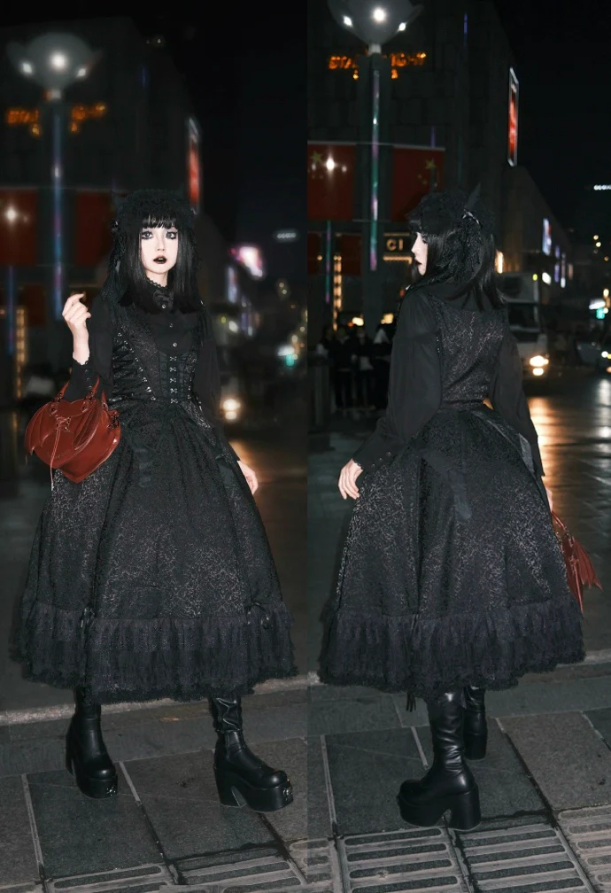 Herbarium - Gothic Lolita Skirt Set Vest Blouse Multicolors - Image 21
