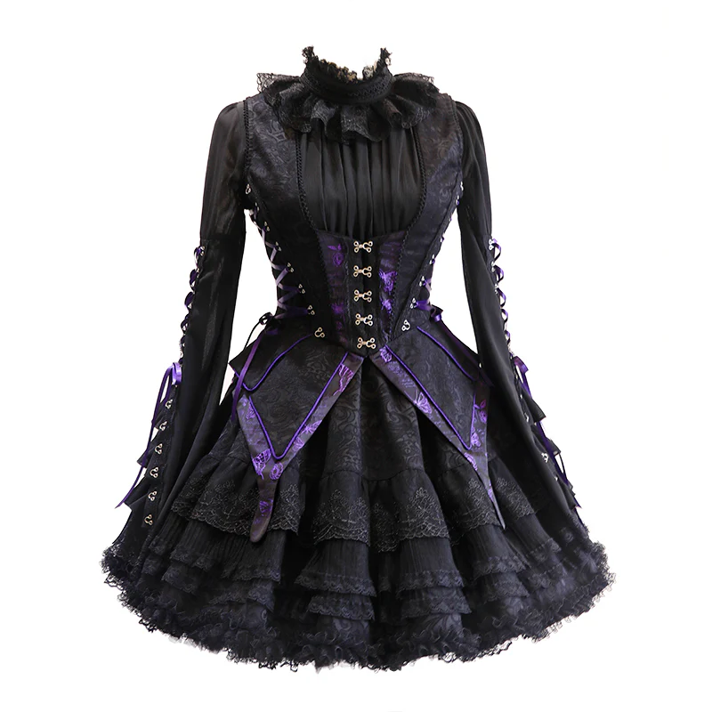 Herbarium - Gothic Lolita Skirt Set Vest Blouse Multicolors - Image 25