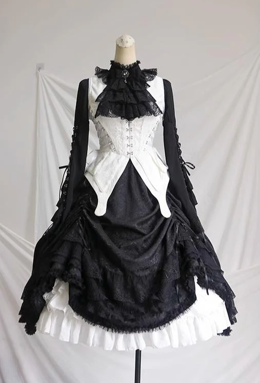 Herbarium - Gothic Lolita Skirt Set Vest Blouse Multicolors - Image 28