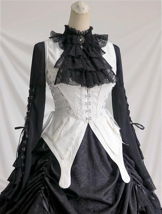 Herbarium - Gothic Lolita Skirt Set Vest Blouse Multicolors - Image 29
