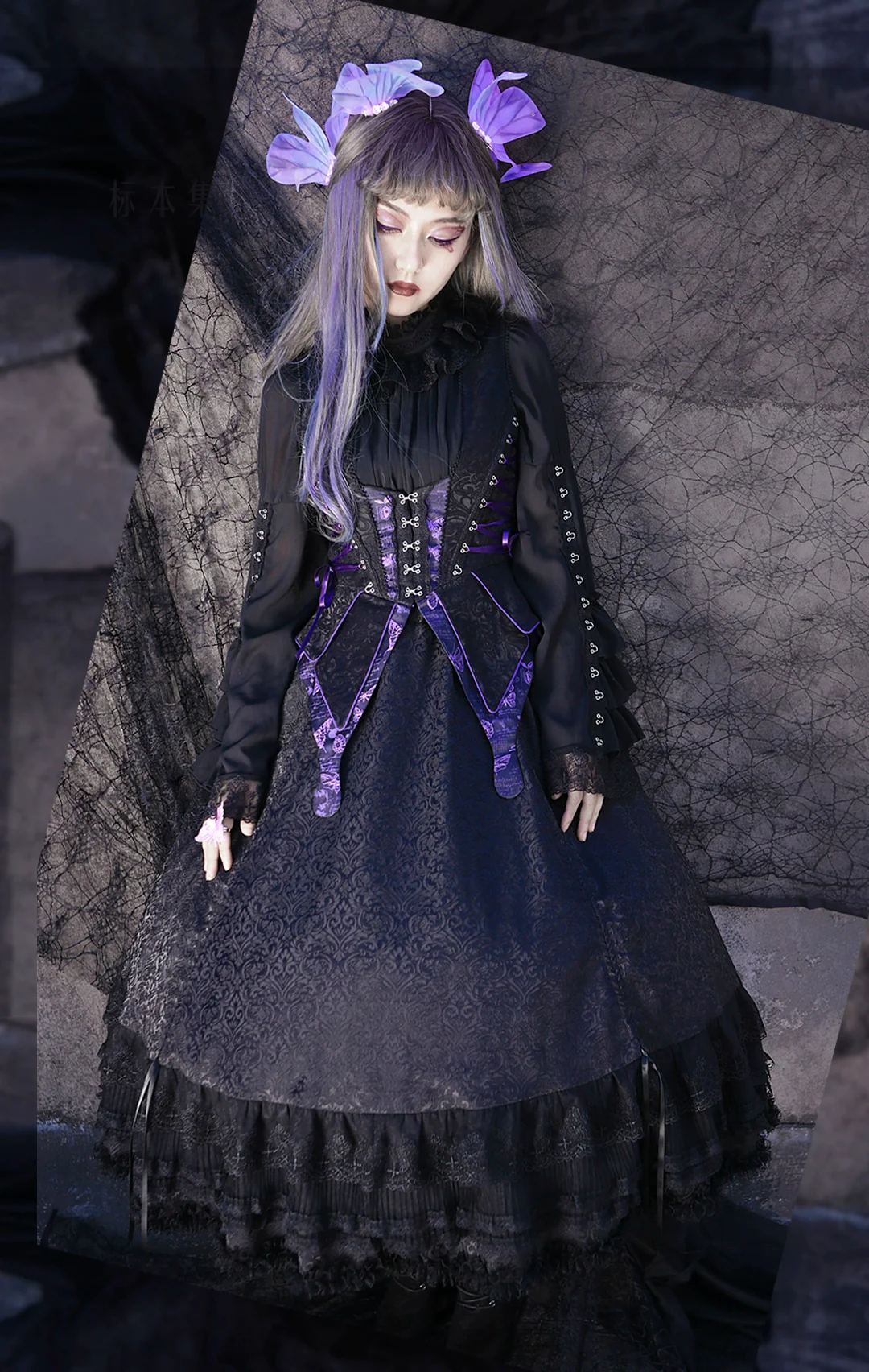 Herbarium - Gothic Lolita Skirt Set Vest Blouse Multicolors - Image 3