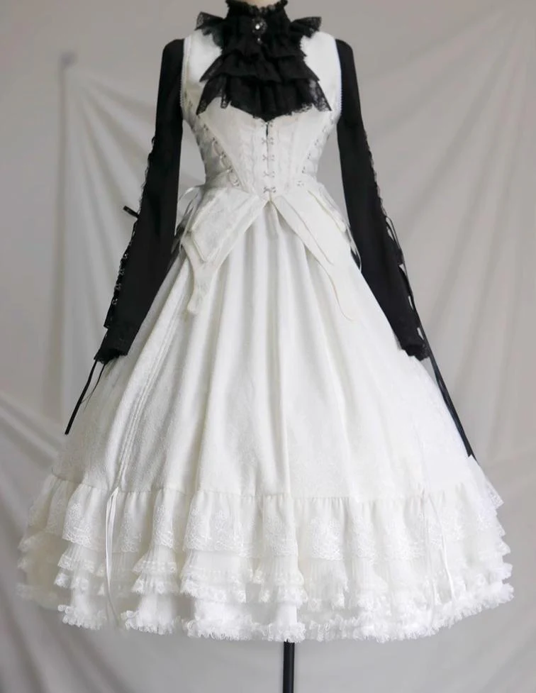 Herbarium - Gothic Lolita Skirt Set Vest Blouse Multicolors - Image 30