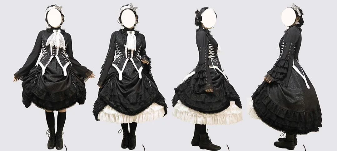Herbarium - Gothic Lolita Skirt Set Vest Blouse Multicolors - Image 33