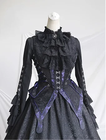 Herbarium - Gothic Lolita Skirt Set Vest Blouse Multicolors - Image 52