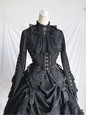 Herbarium - Gothic Lolita Skirt Set Vest Blouse Multicolors - Image 53