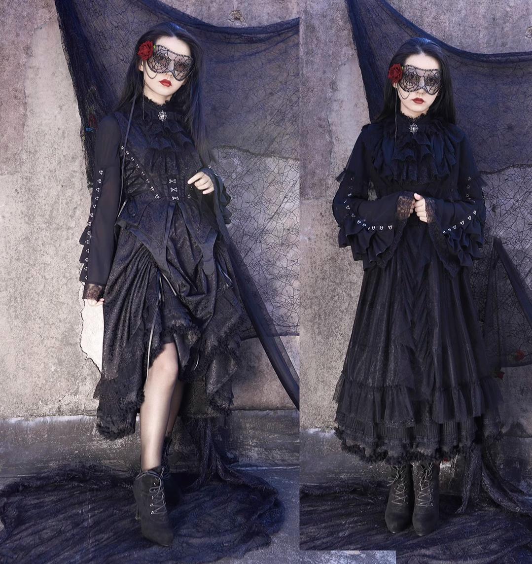 Herbarium - Gothic Lolita Skirt Set Vest Blouse Multicolors - Image 6