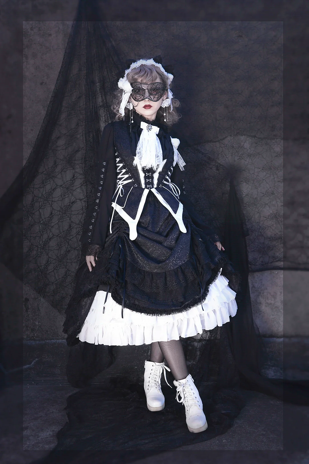 Herbarium - Gothic Lolita Skirt Set Vest Blouse Multicolors - Image 7