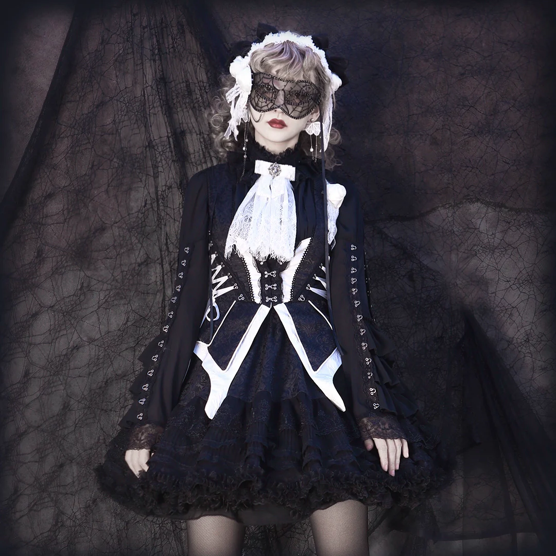 Herbarium - Gothic Lolita Skirt Set Vest Blouse Multicolors - Image 8