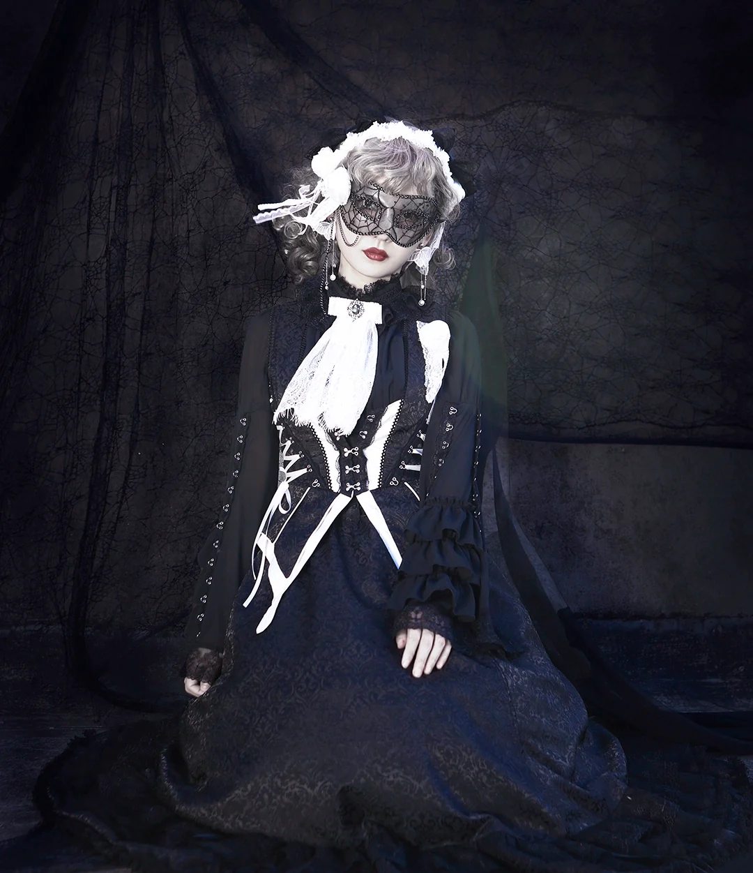 Herbarium - Gothic Lolita Skirt Set Vest Blouse Multicolors - Image 9