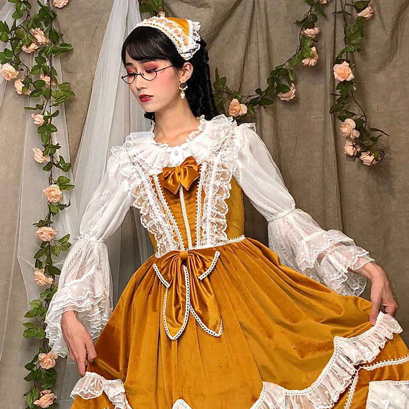 Plus Size Lolita Princess Sleeve Blouse - Image 3