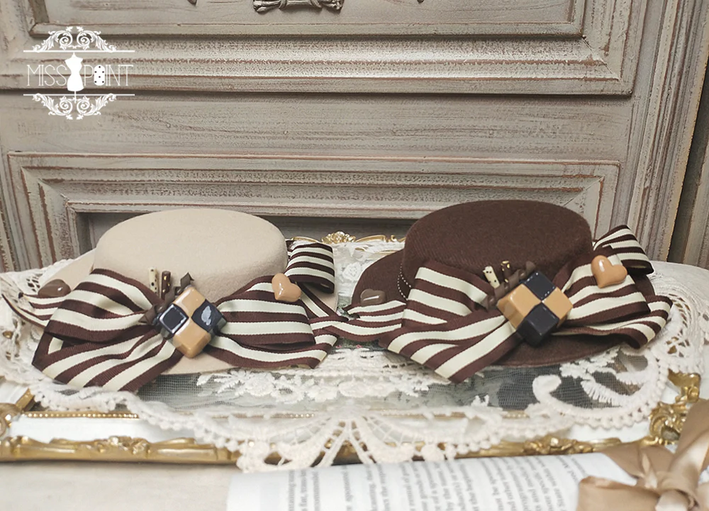 Chocolate Daily Light Sweet Lolita Hat - Image 10