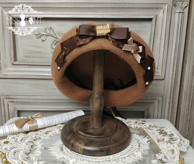 Chocolate Daily Light Sweet Lolita Hat - Image 11