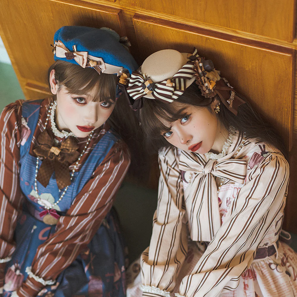 Chocolate Daily Light Sweet Lolita Hat - Image 4