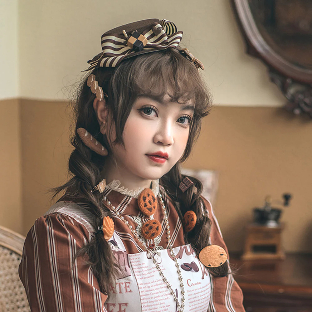 Chocolate Daily Light Sweet Lolita Hat - Image 7