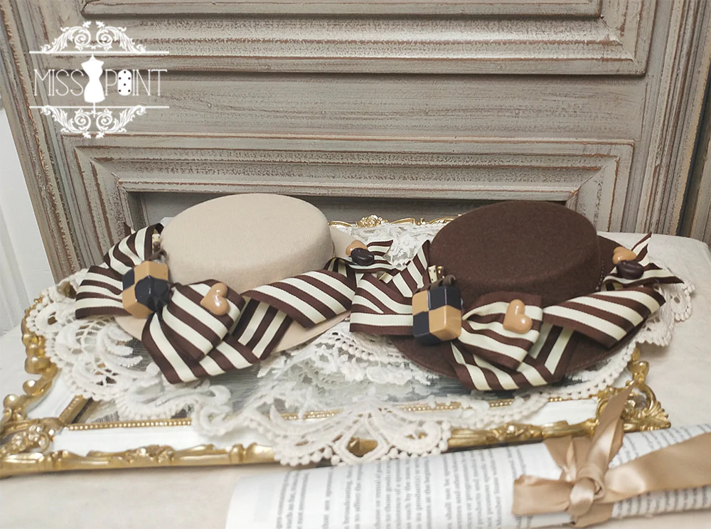 Chocolate Daily Light Sweet Lolita Hat - Image 8