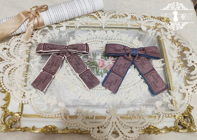 Chocolate Daily Lolita Bow KC Brooch - Image 18