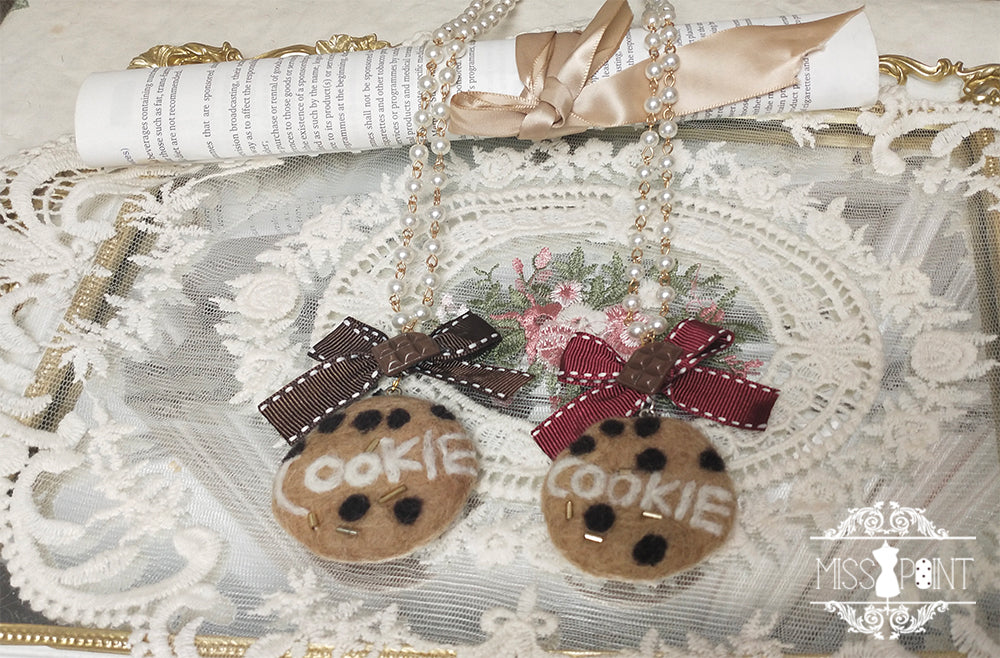 Chocolate Daily Lolita Bow KC Brooch - Image 5