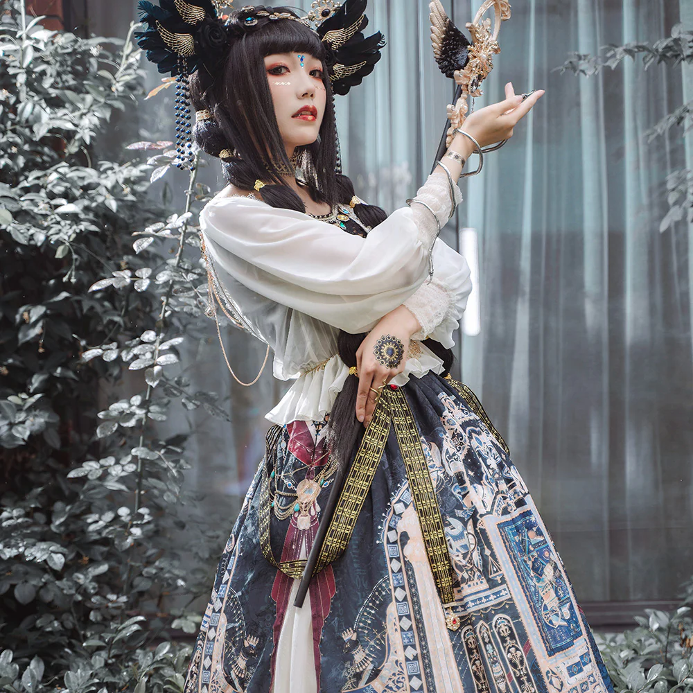 Dusk Bester - Egyptian Lolita Brooch Waistband Shawl - Image 23