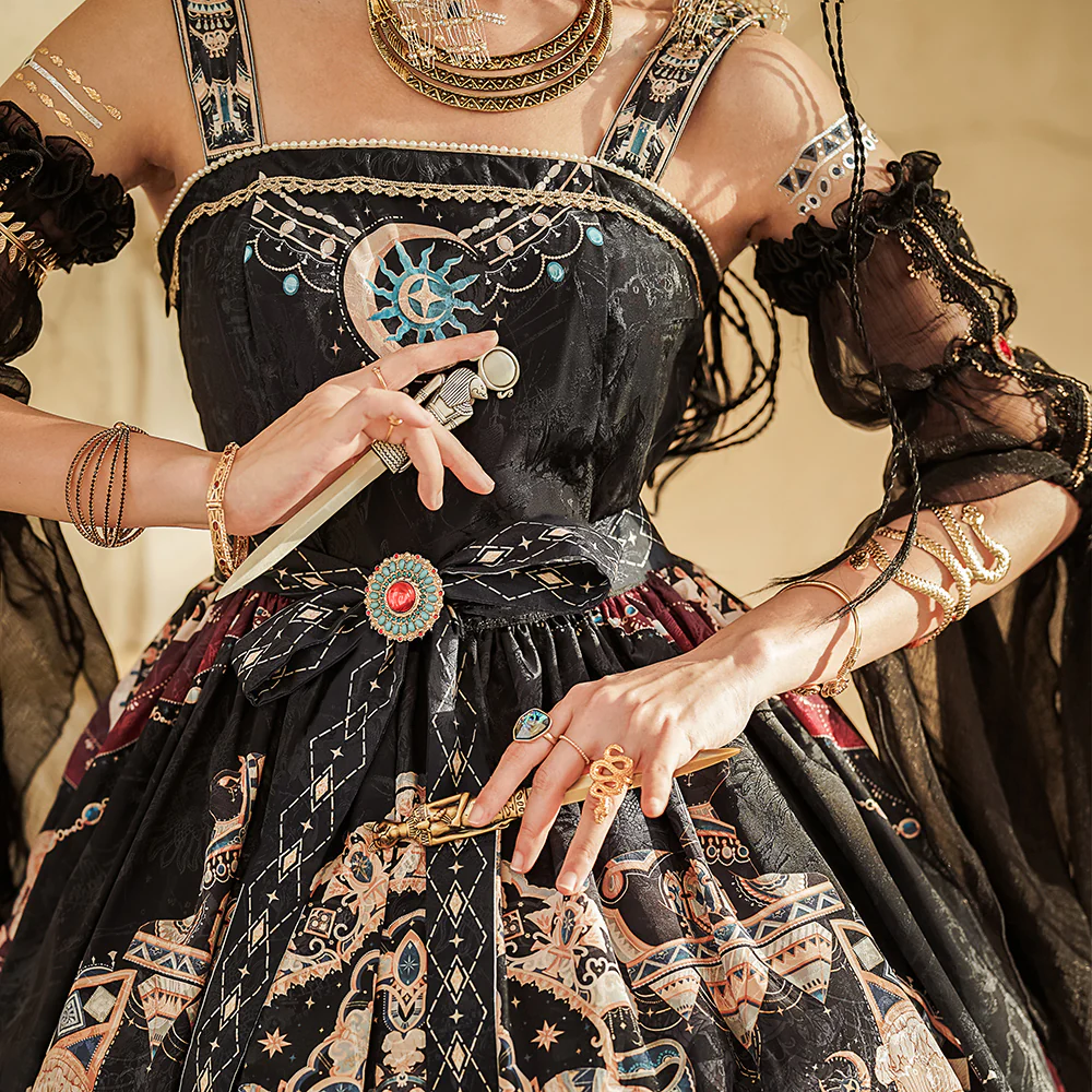 Dusk Bester - Egyptian Lolita Brooch Waistband Shawl - Image 4
