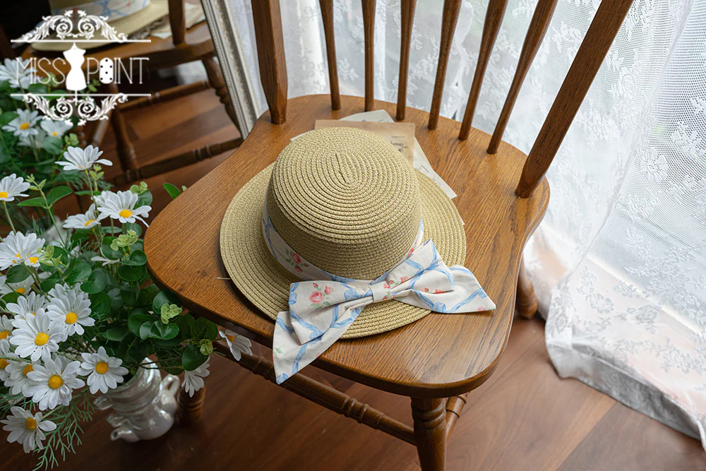 Happy Summer Cute Lolita Hairdband Straw Hat - Image 18