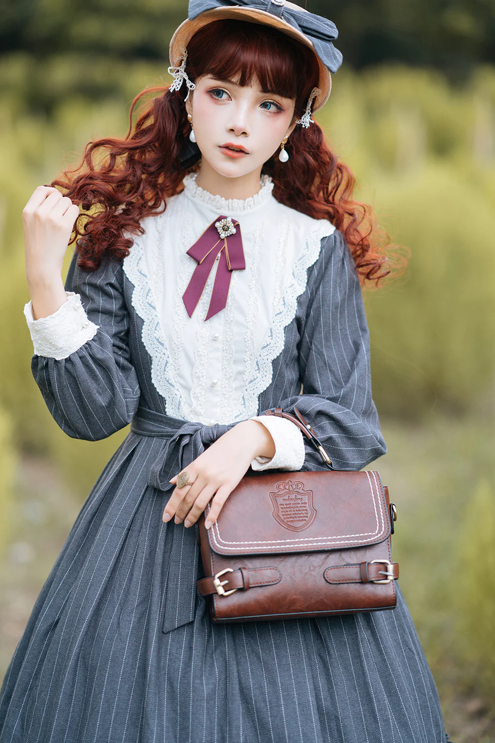 Miss point - Rose Silhouette - Vintage Classic Lolita OP - Image 10