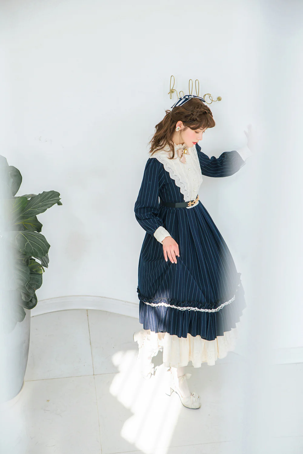 Miss point - Rose Silhouette - Vintage Classic Lolita OP - Image 18