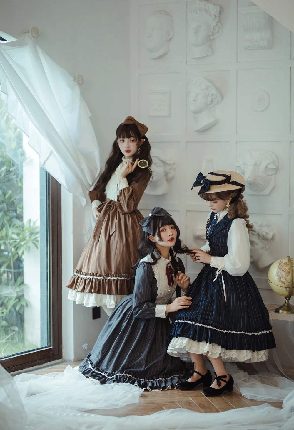 Miss point - Rose Silhouette - Vintage Classic Lolita OP - Image 33